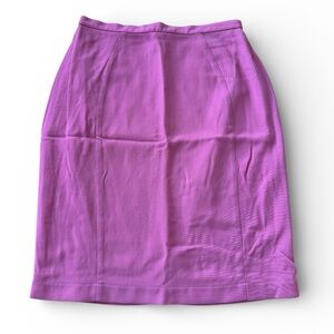 THIERRY MUGLER 1990's Purple/Pink Pencil Skirt Size 42 LINEN Made in France
